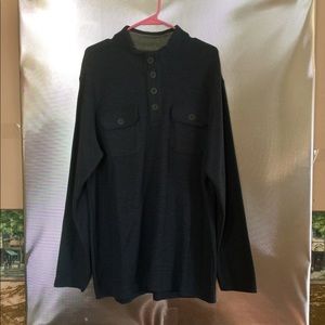 Men's Size L 1/2 Button Front Sweater by Method